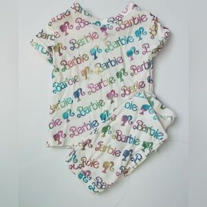 Colorful Barbie Print Pajama Set